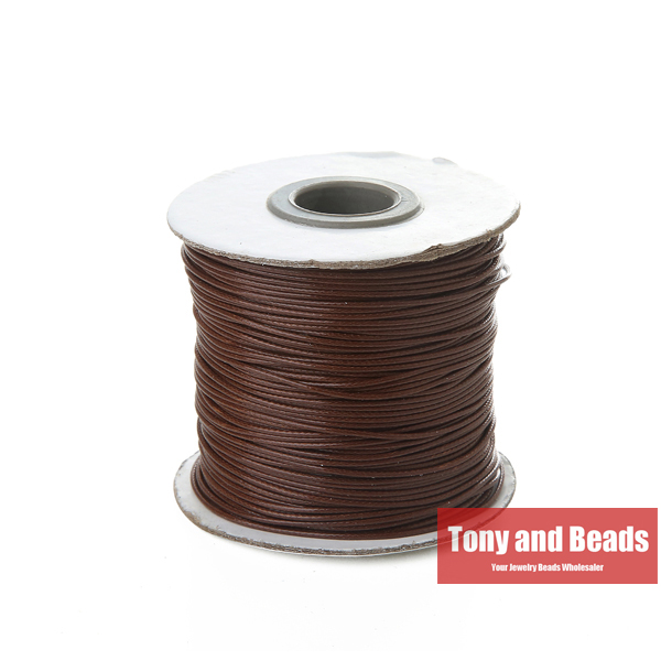Woskowany sznurek bawełniany 1MM sznurek sznurek pasek 100 jardów na rolkę naszyjnik liny DIY tworzenia biżuterii: zielony