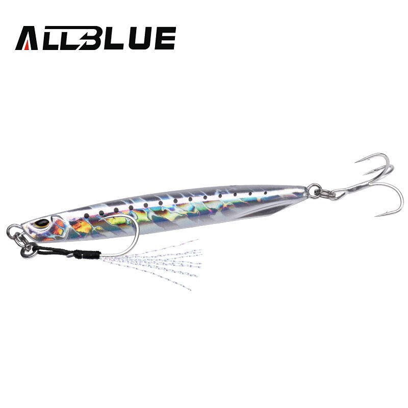 Allblue Drager Super Slanke Ssz Metalen Casting Jig 20G 30G Shore Slepen Cast Jigging Lepel Zink Vissen Lokken kunstmatige Aas Pakken: 20g / Color G