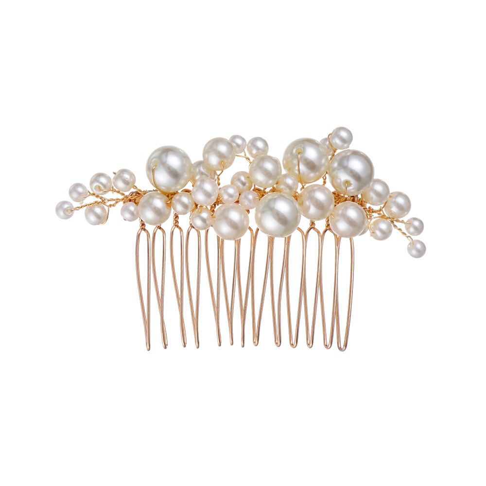 1/2Pcs Dei Capelli Della Perla pettini Da Sposa Accessori Dei Monili Dolce Fatto A Mano Simulato-Perla Da Sposa Della Forcella Dei Capelli di Inserimento a Pettine gioielli: A2 1PC