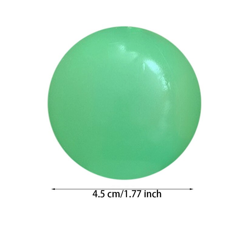 Globbles, Anti Stress Reliever Balls, Squish & Fidget Toys, Sticky Wall Balls Alleviate Tension, Anxiety Christmas for Kids: B 4.5cm 1PC green