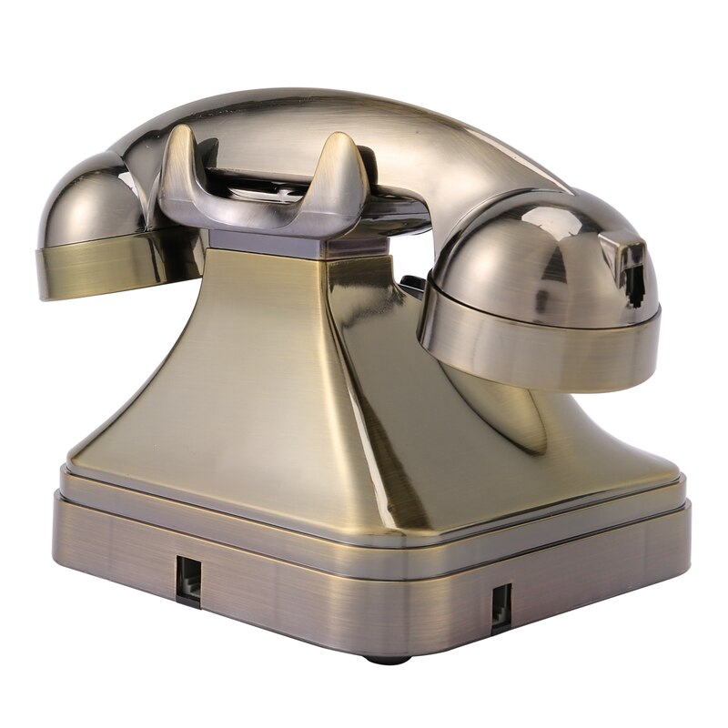 WX-3011 Antique Bronze Telephone Vintage Landline Phone Desktop Caller Home Office Hotel Antique Telephone