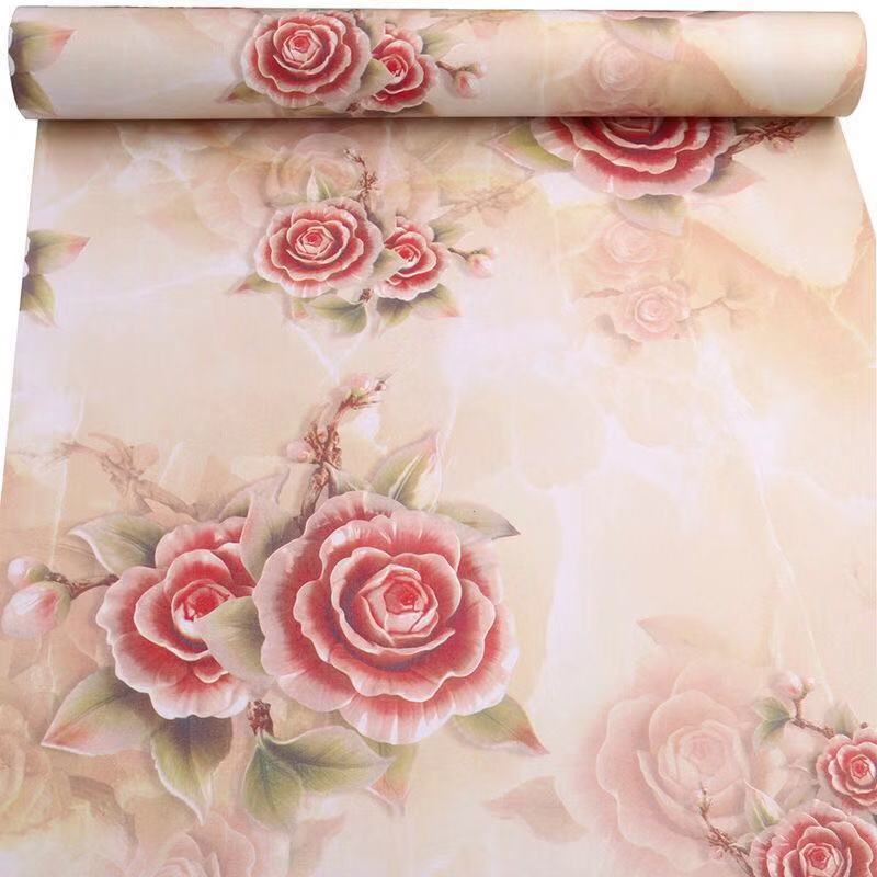 Papel tapiz de vinilo de PVC lavable estilo mediterráneo, para decoración del hogar, Adhesivo de pared de fondo TV, barato: HY9163
