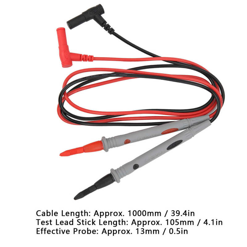 10000V20A Multimeter Test Probe 4 Sets Multimeter Test Probe Multifunction ABS Accessories 10000V 20A 105mm 0℃~40℃ Test