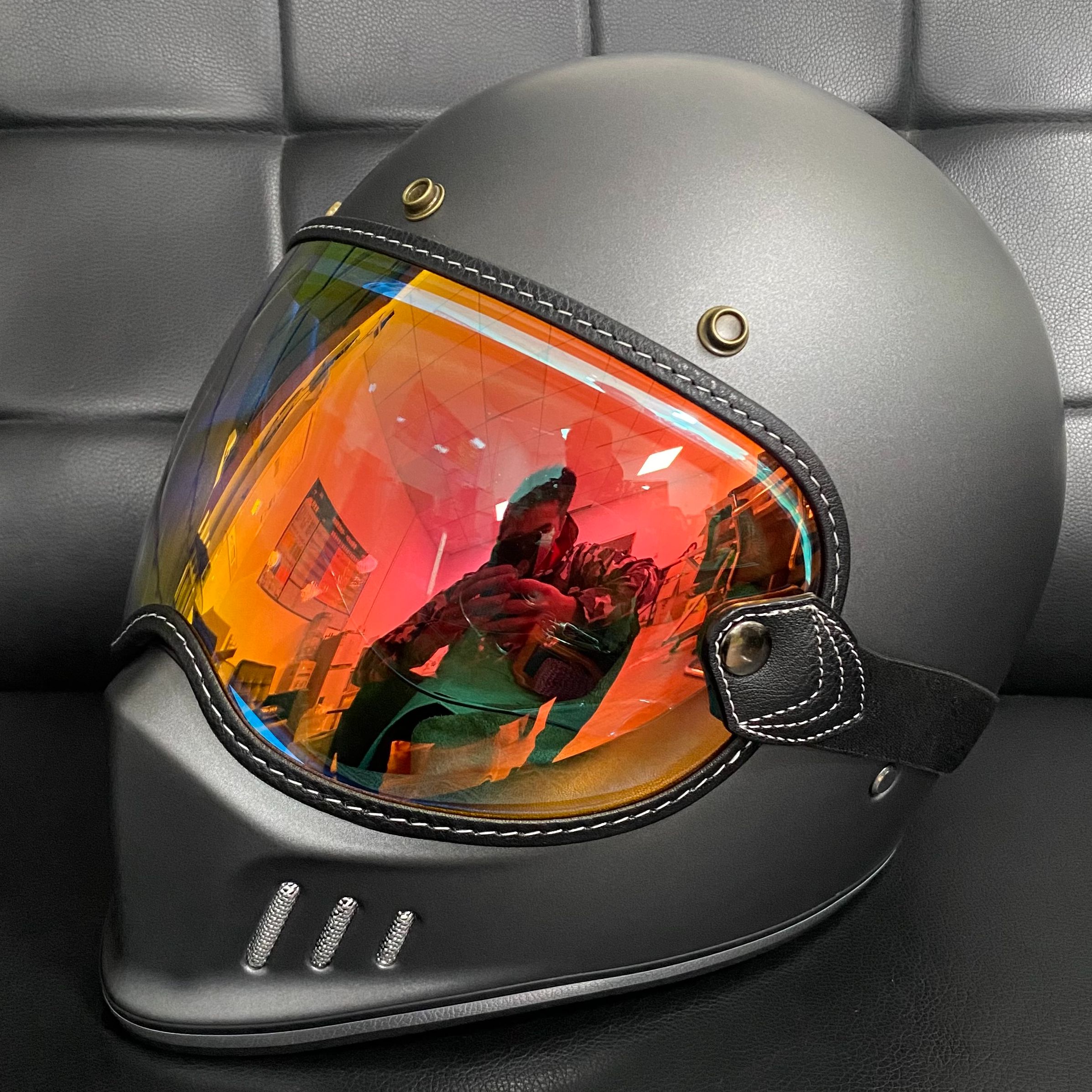 Lente de visera de burbuja para casco de motocicleta, accesorio de gran tamaño compatible con SHOEI EX Zero MOTO3 BULL