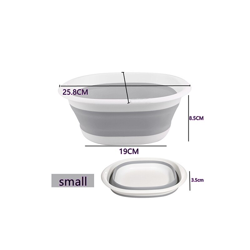 Bassin de Lavage en Plastique ABS Violet - Bac à Linge Épaissi Multi-Usage pour Vêtements, Pieds, Mains - 3 Tailles (10.24 Pouces, 11.69 Pouces Diamètre) - Dortoir, Maison, Hôtel