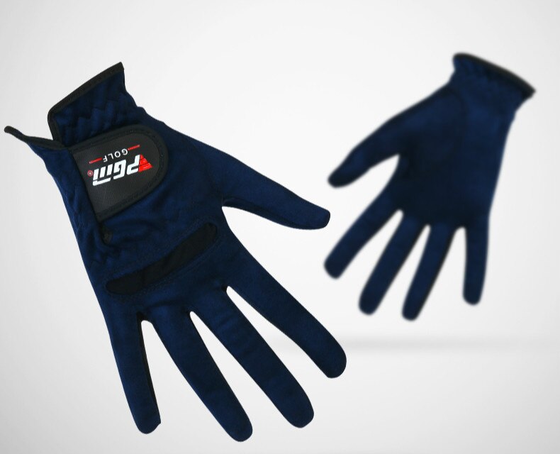 1 paar PGM Golf Handschuhe dame Super-faser Handschuhe Frauen linkshänder rechtshänder Anti- skid Atmungsaktivität: Blau / Size 21
