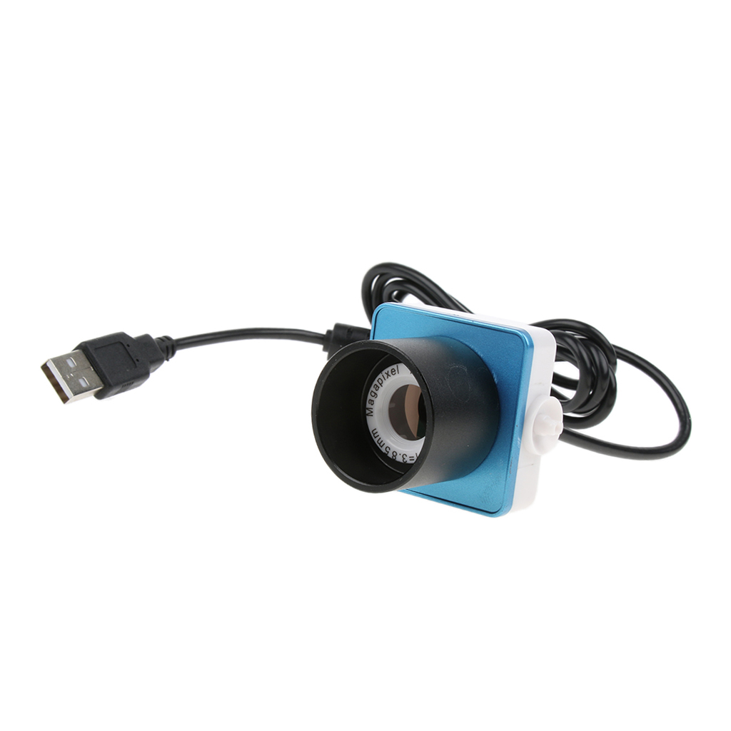 Usb 0.3mp teleskop mikroskop elektronisk okular digitalkamera 1.25 tum /31.7mm ( svart+blå)