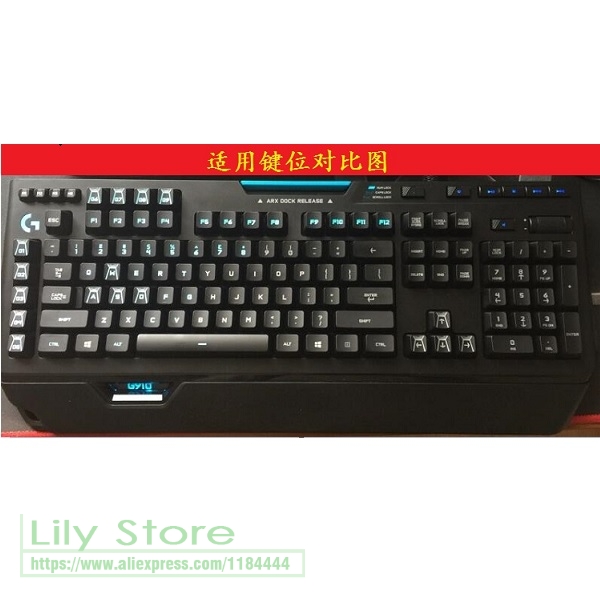 For Logitech G910 Wired Game mechanical keyboard Protector Bright Backlight Button Dust Cover Bump Keboard skin