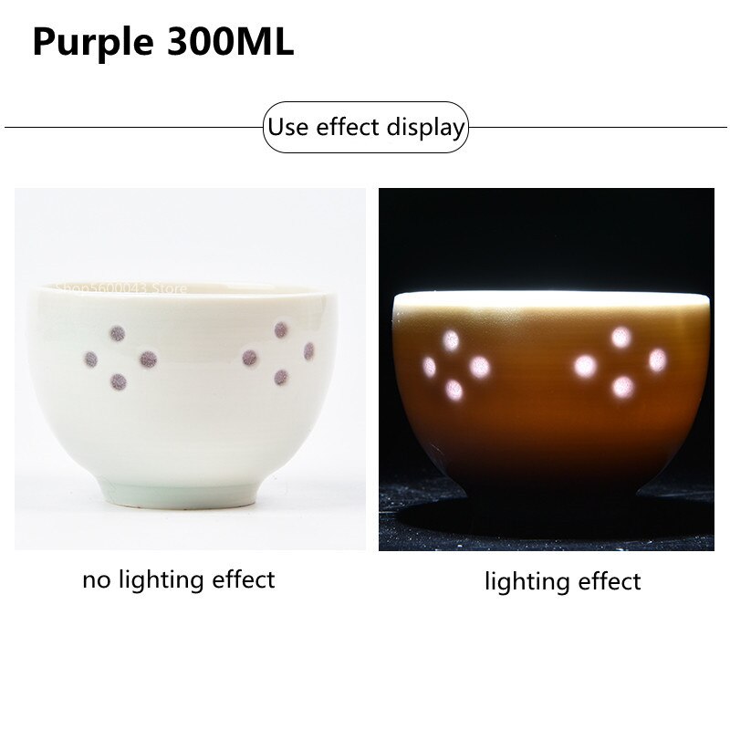 Glaçure de poterie Linglong 300ML, glaçure d&#39;art en porcelaine, glaçure de coloration céramique, bricolage, température moyenne 1180-1250 ℃: Purple 300ML