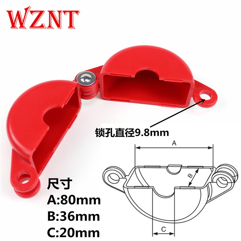 1"-2.5" Rotating Gate Valve lockout Tank/Gas bottle/ball Valve safety locks Industrial safety Gas Locks 25mm-64mm