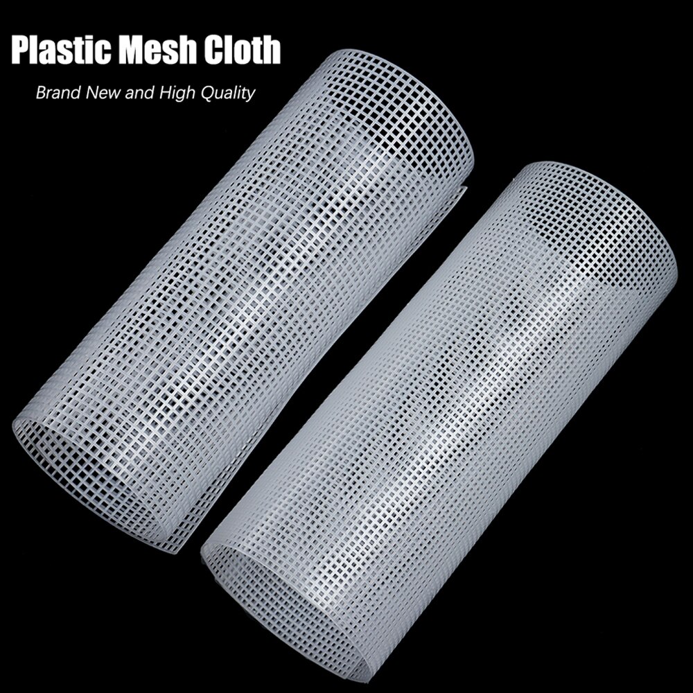 Tissu en maille plastique pour sac, tapis, bricolage, couture artisanale, crochet de loquet, accessoires de grille, fournitures artisanales