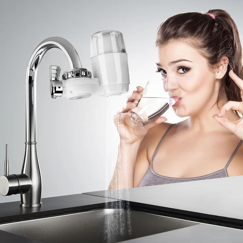 Huishoudelijke Kraan Waterzuiveraar Keramische Filter Kern Waterzuiveraar Kraan 5-Layer Filtratie Waterfilter Reinigbaar Filterelement