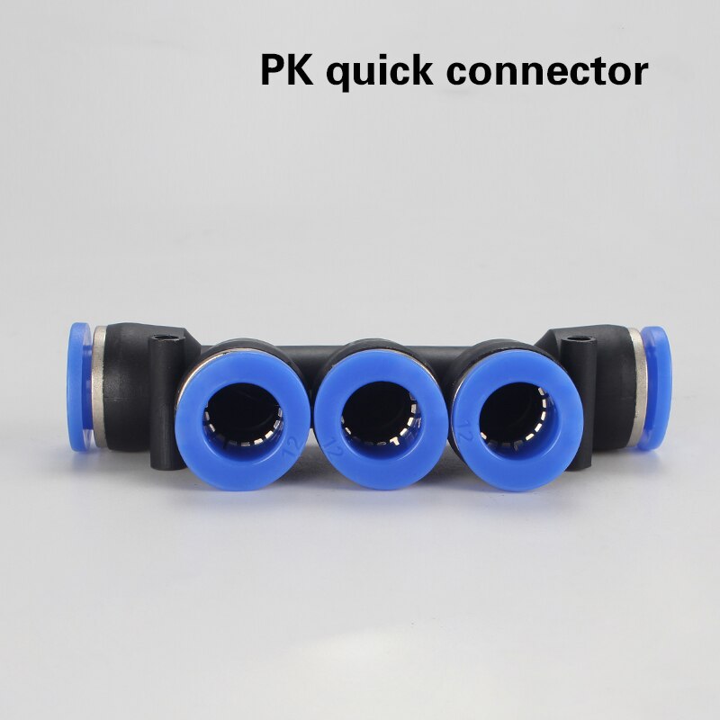 10PCS Pneumatic fittings PZA/PK/ water pipes and pipe connectors direct thrust 4-16mm plastic hose quick couplings Tee air valve