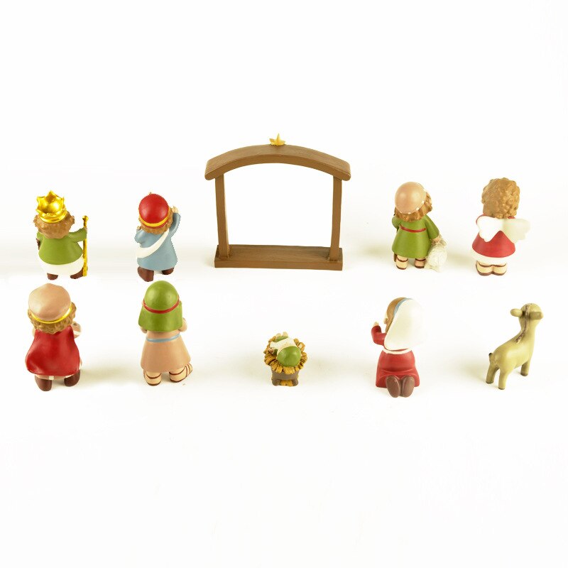 Julkrubba amerikanska land dekorationer ornament kristna jesus dekor barmhärtighet jesus