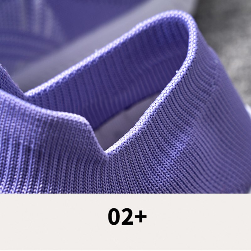 Women Stretch for Casual Shoes Mesh Flat Walking Shoes Sneakers Weaving Socks Sneakers Casual Student Breathable Female