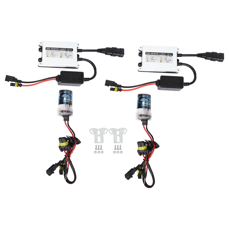 55W HID Xenon Headlight Conversion Kit H11(H8 H9) 6000K