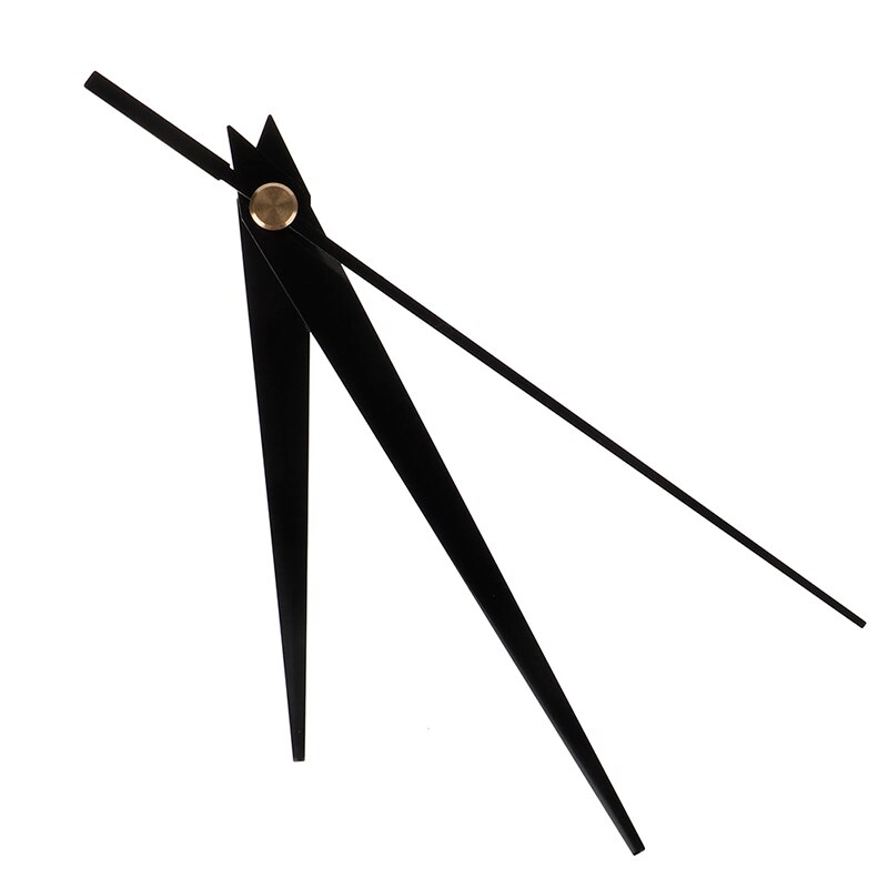 Diy klok holle hart metalen textuur wandklok retro wandklok uurwerk accessoires zwarte wijzers reparatieset: 8