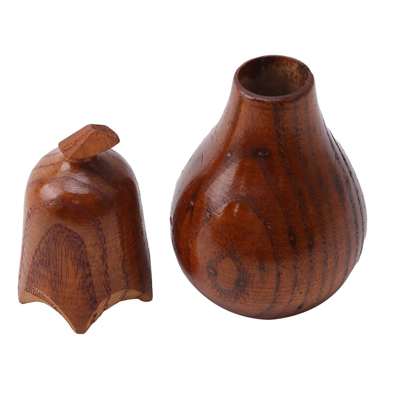 Wooden Toothpick Holder Eggplant Shape Holder Box Toothpick Jar Home Desktop Toothpick Decoration Box