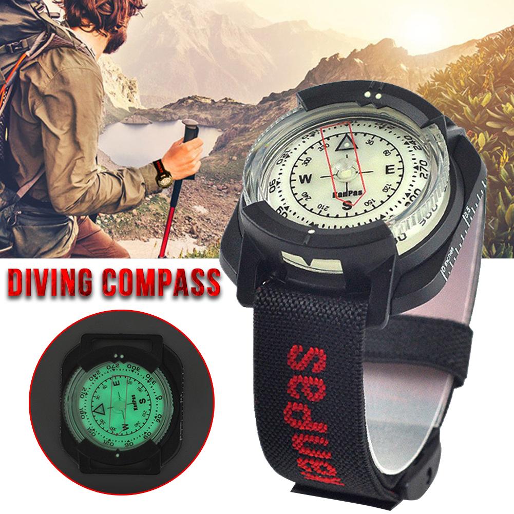 Outdoor Kompas Professionele Duiken Kompas Waterdicht Navigator Digitale Horloge Scuba Kompas voor Onderwater Zwemmen