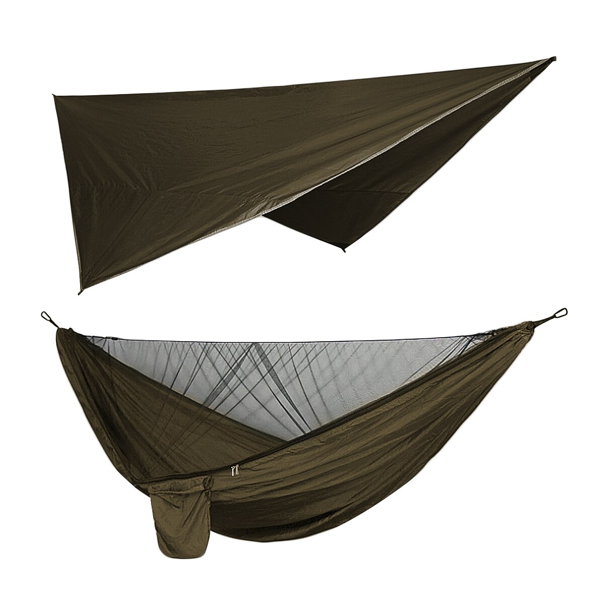 1 Set Outdoor Hammock Tent with Waterproof Canopy Awning Sunshade Set: B