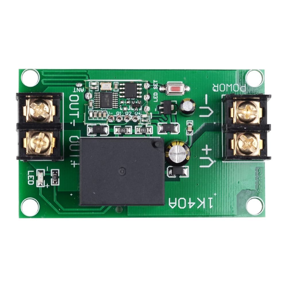 High Power 12V DC 40A 350W 1CH RF Wireless Remote Control Lighting Switch Input 12V Output 12V Wireless Receiver With Black TX