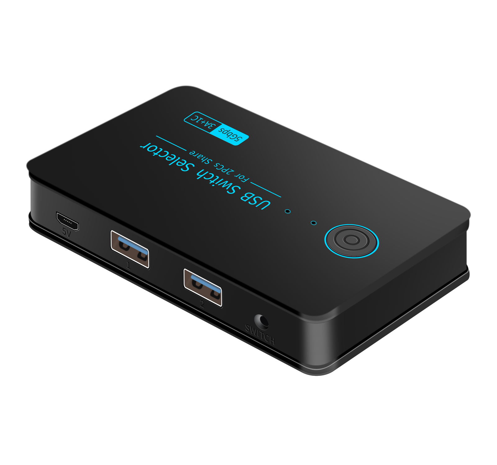 USB3.0 KVM Switch Hotkey Switcher for PC Keyboard Mouse Printer 2 PCs Sharing 4 Devices USB Switch Shared Controller Adapter Hub