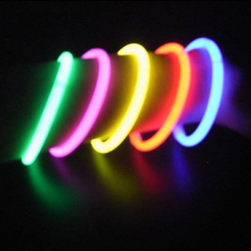 100 Pcs Christmas Party Neon Glowstick Light Stick Kids Funny Glow Stick Speelgoed Glow in The Dark Fluorescerende Armband Speelgoed voor Kids