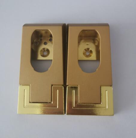 2Pcs Zinklegering Kast Kledingstang Flens Klem Pijp Rail Base Gordijn Staaf Douchegordijn Kast Staaf End Ondersteunt sockets: J