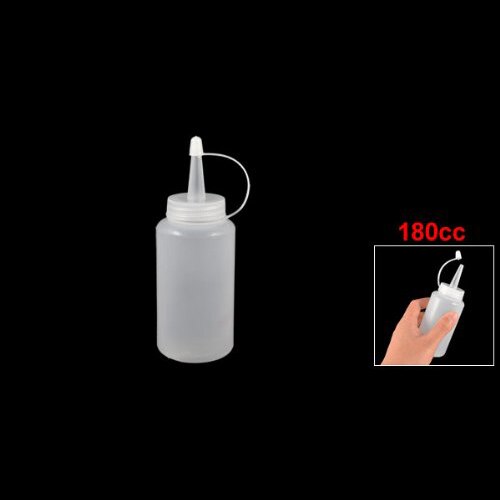 ! Witte Plastic Squeeze Fles Olie Saus Dispenser Nozzle Cap