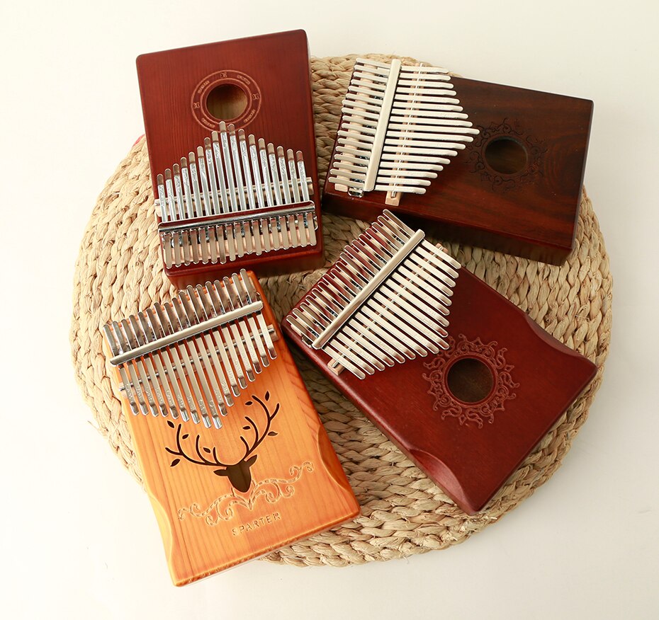 Kalimba 17 Keys Thumb Piano builts-in EVA high-performance protective box tuning hammer kalimba