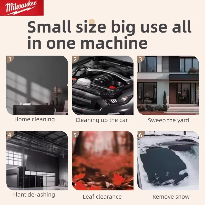 Milwaukee 30000RPM Cordless Turbo Fan Handheld Violent Fan Brushless Air Blower Dryer 20V Rechargeable Dust Blowing Tool