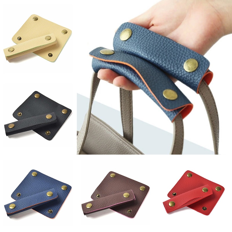 Poignée de bagage en cuir, valise enveloppante, poignée de protection, sangle d&#39;épaule pour poussette