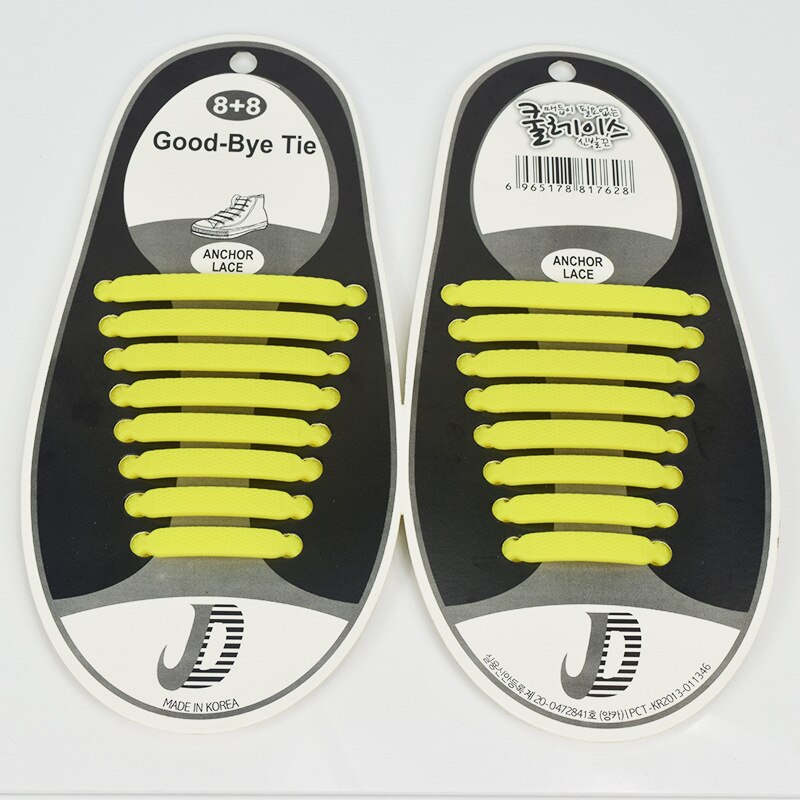 Schoenen accessoires elastische siliconen veters elastische schoenveters luie siliconen veters geen strik rubberen veters: Huangse