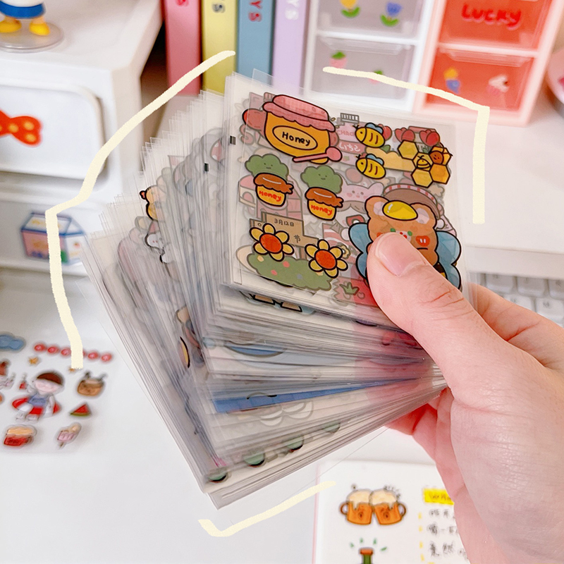Sticker Scrapbooking Levert Mooie Zelfklevende Decoratieve Sticker Voor Verpakking Notebooks Pre