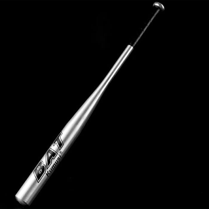 Bate de béisbol de aleación de aluminio, raqueta de Softball de 25 "28" 30 "32" 34 ", murciélago de acero de aleación extrafuerte y grueso: Silver / 34 pulgadas (85-86 cm)