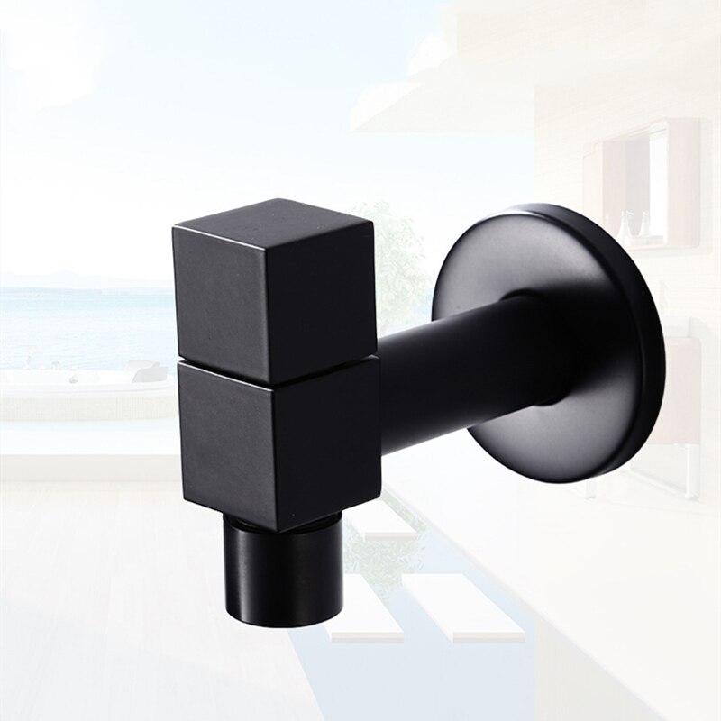 Durcheinander Antik Schwarz Außerhalb klopfen Waschmaschine Wasserhahn Wc Bibcocks klopfen Dekorative draussen Garten Wasserhahn: B