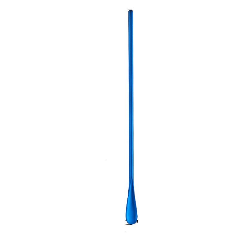 Stil rustfritt stål fargerike kaffescoops cocktail røreskje 13/22.5cm drink blandeskjeer for kjøkken kafé bar verktøy: Blå / S (13 x 1.3) cm