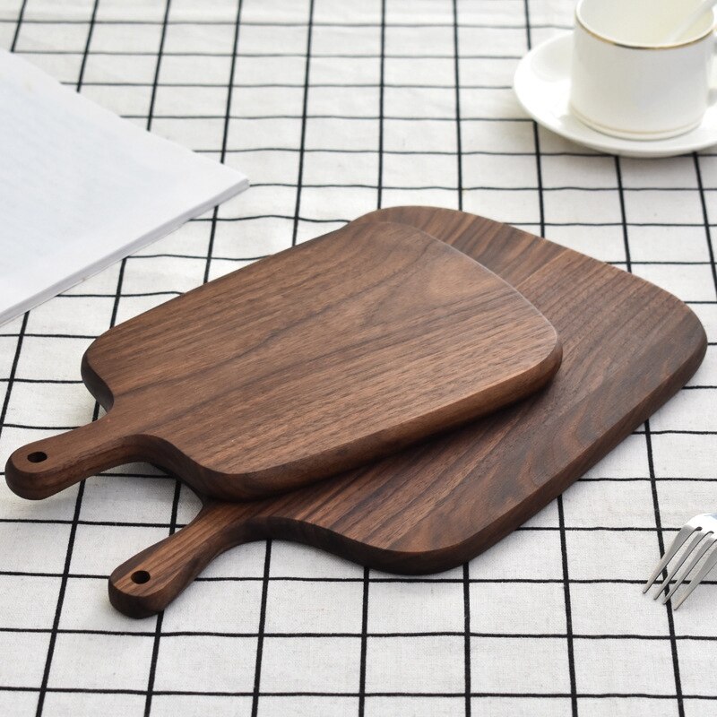 Chopping Boards Solid Wood Cutting Board Black Walnut Pizza Board Whole Wood Steak Bread Board Cutting Fruit