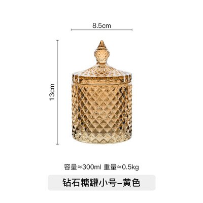 European style glass containers For home glass jars and lids candy jar honey jar candle jars with lid storage tank Glass: K2