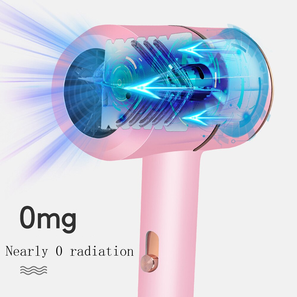 1000W Hair dryer, electric hair dryer, cold and air, blue light negative ion hair dryer, household appliances 220V