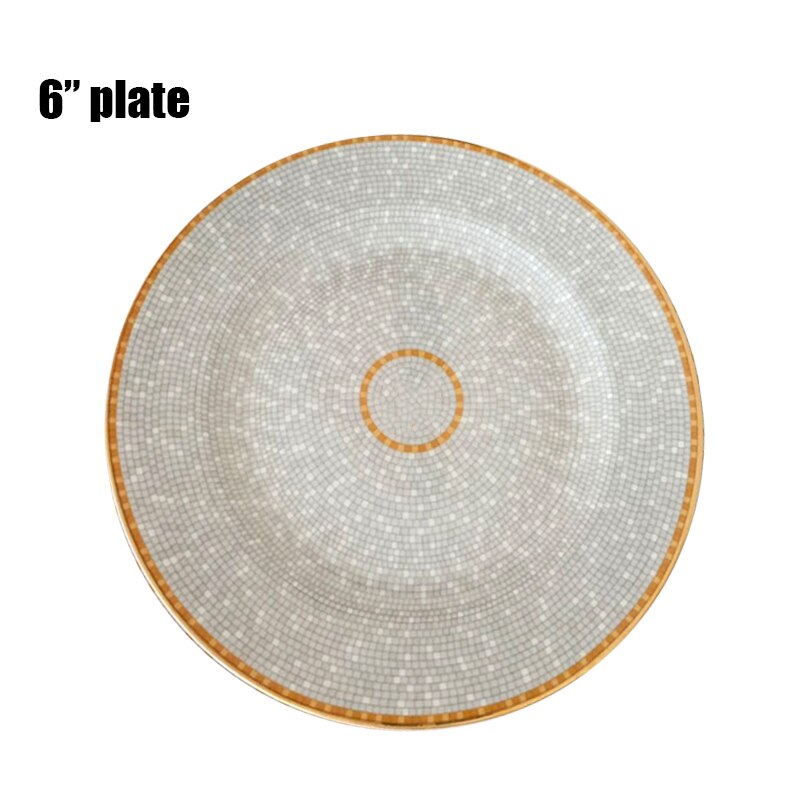 Classic European Bone China Coffee Cups and Saucers Tableware Coffee Plates Dishes Afternoon Tea Set Home Kitchen: 6