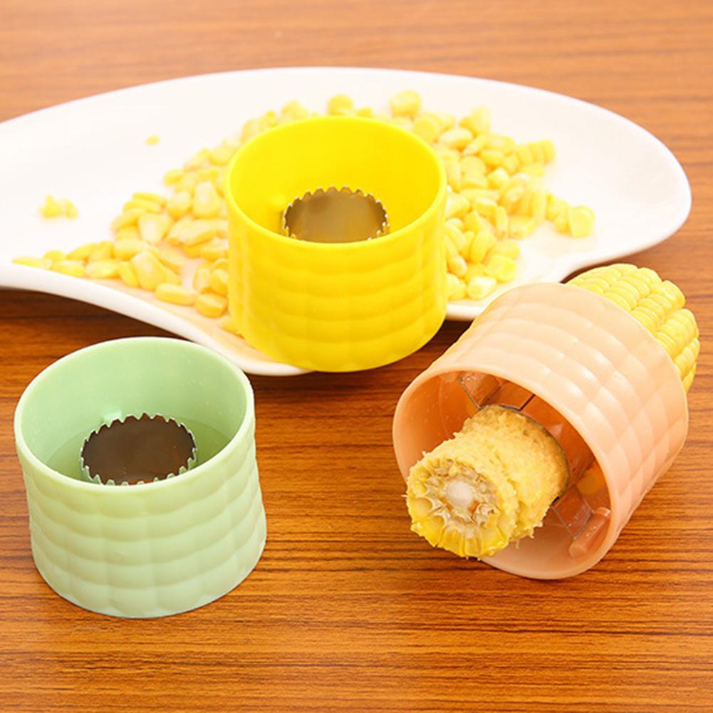 Kitchen Gadget Corn Kernel Separator Stripping Cut Peel Thresher Kitchen Tool Stainless Steel Cob Remover Corn Grain Separator