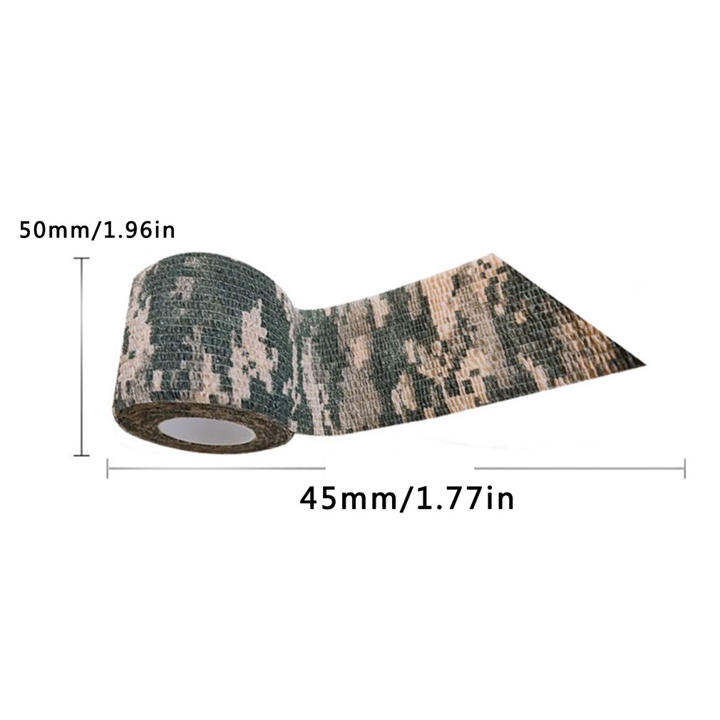 4.5m Self-Adhesive Maple Leaf Self-Adhesive Camouflage Stretch Bandage Non-Woven Protective Tape Tatto Accessories