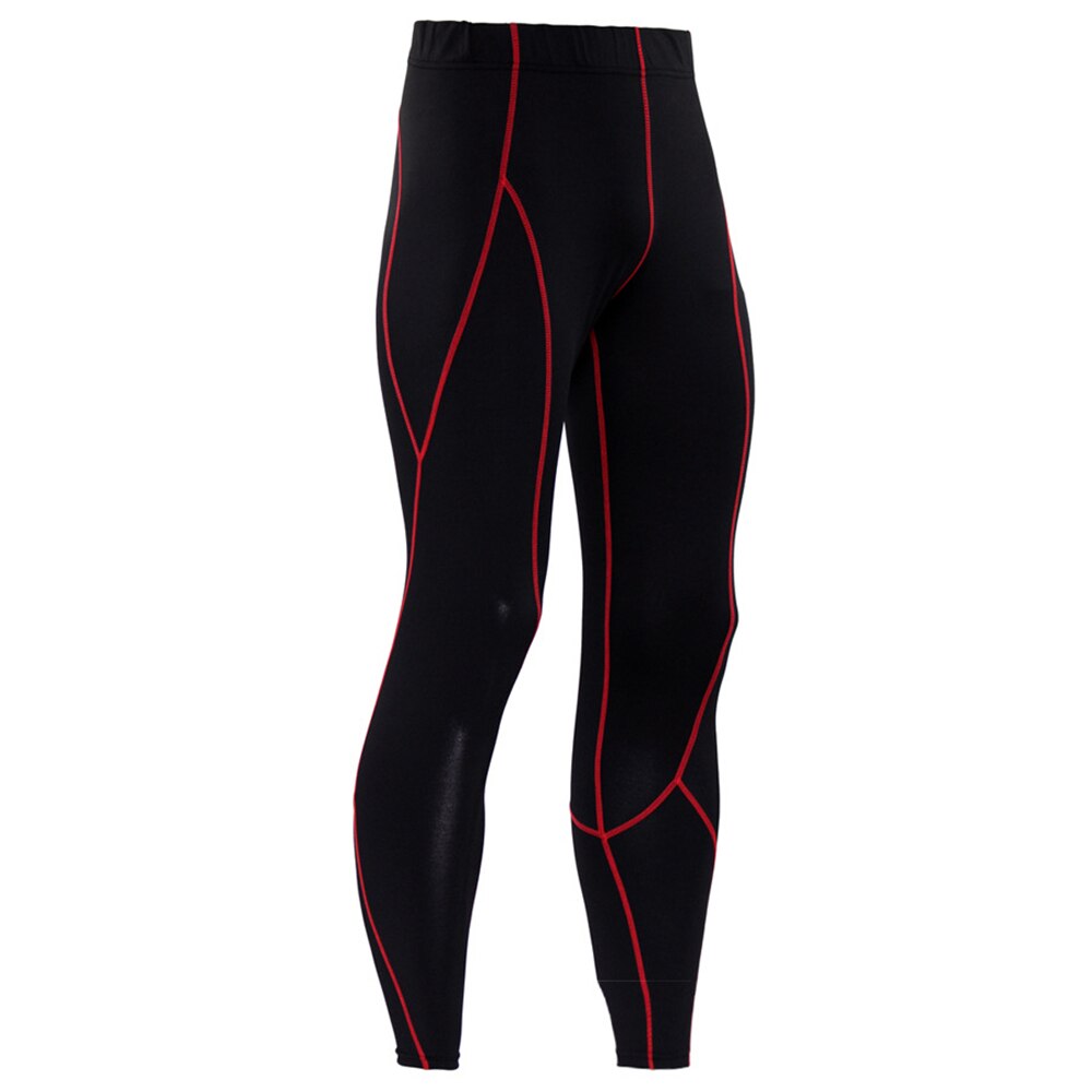 Red Plume Mannen compressie elastische strakke legging sport leider