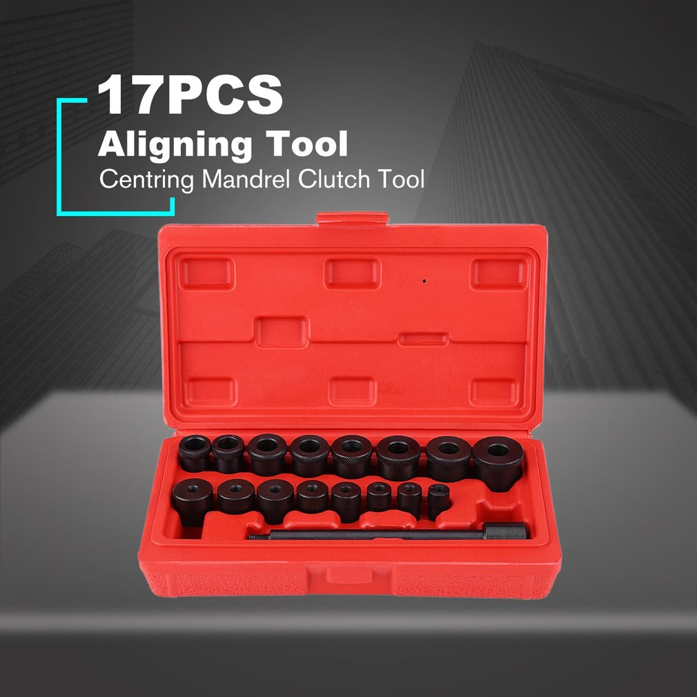 17 Stks/set Metalen Centring Doorn Clutch Tool Clutch Installeren Tool Koppeling Wervelkolom Set Clutch Alignment Tool Kit Auto Accessoires