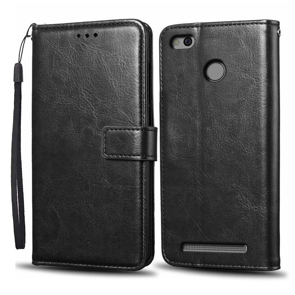 Funda abatible para Xiaomi Redmi 3 Pro funda Redmi 3 S 3 S Pro funda de silicona suave funda de cuero para Redmi 3 s/para Xiaomi Redmi 3 Pro: For Redmi 3 Pro / Style 1 Black