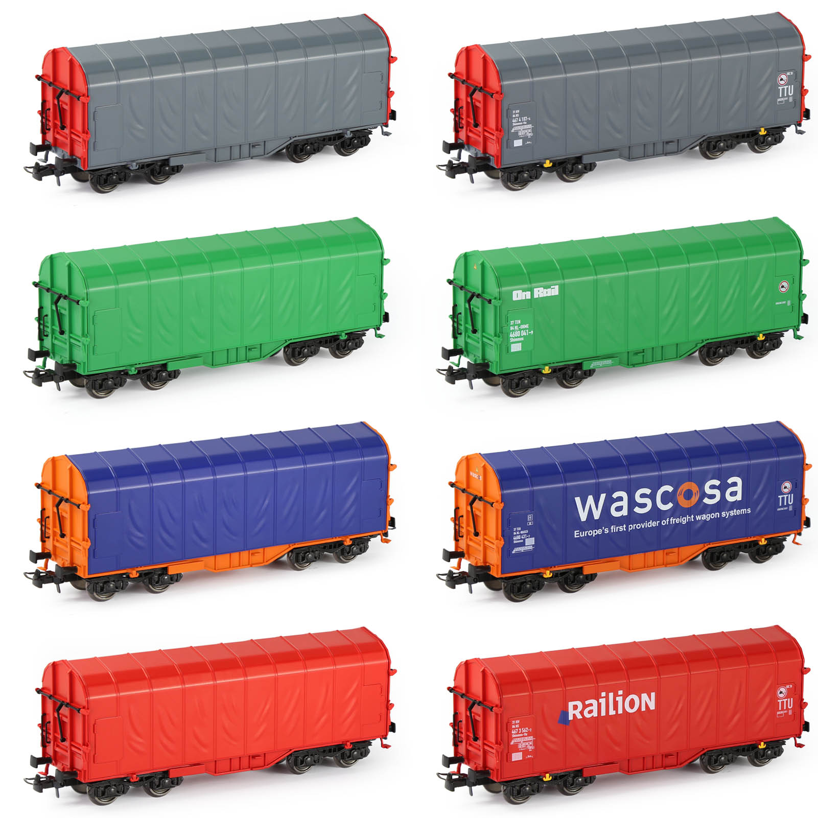 1pc Model Railway Layout Wagons HO Scale 1:87 Boxcar Rolling Stock C8762