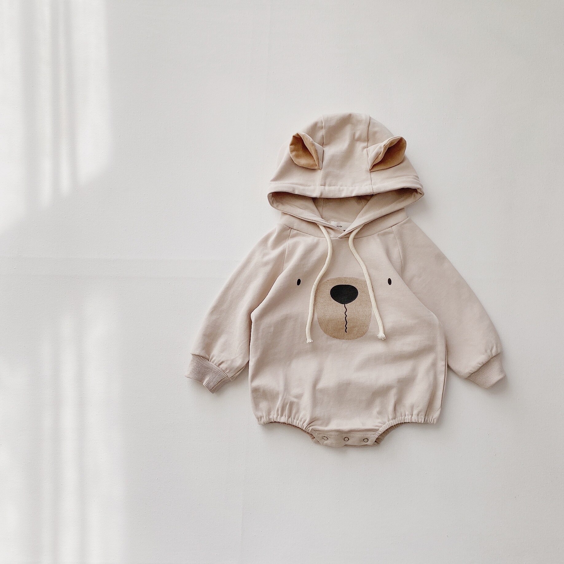 Body mignon pour bébés filles | Combinaison à capuche avec petits oursons et oreilles, vêtements pour bébés filles