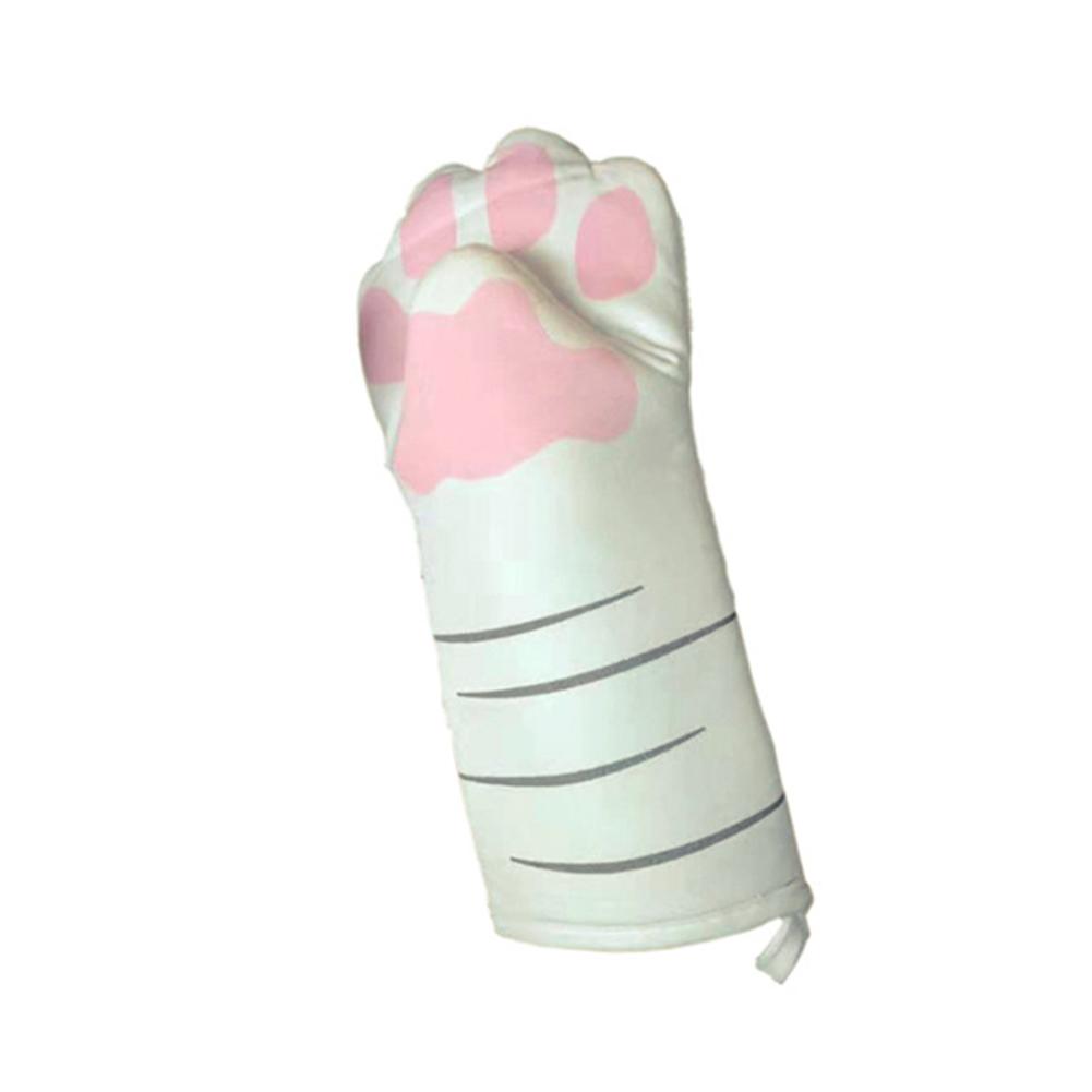 Katten handschoenen touchscreen Grijs Geborduurde kat met hartjes