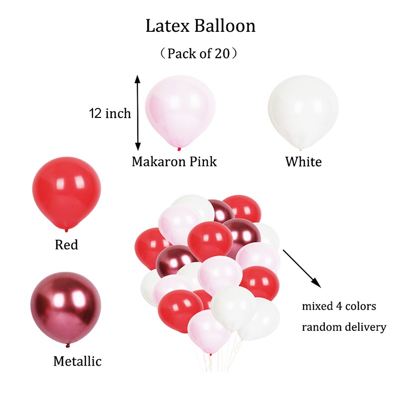 38pcs Bridal Douche kus lip/liefde folie ballon party decoraties team hart/latex/roze ballon mariage bruiloft ballonnen bruid